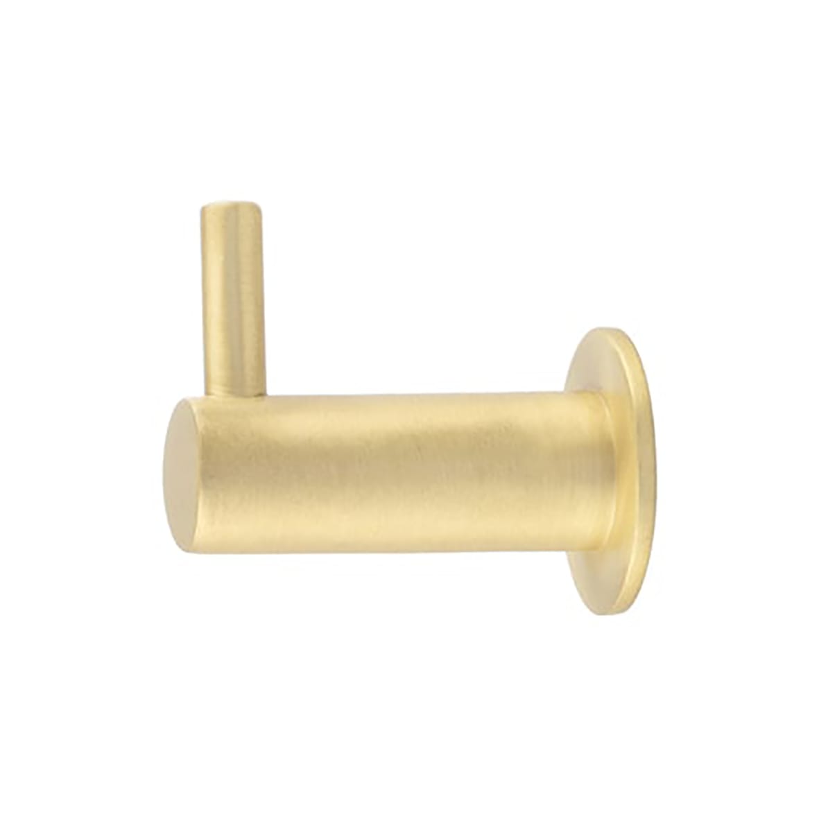 Single Coat Hook - 37 x 24mm - Satin Brass