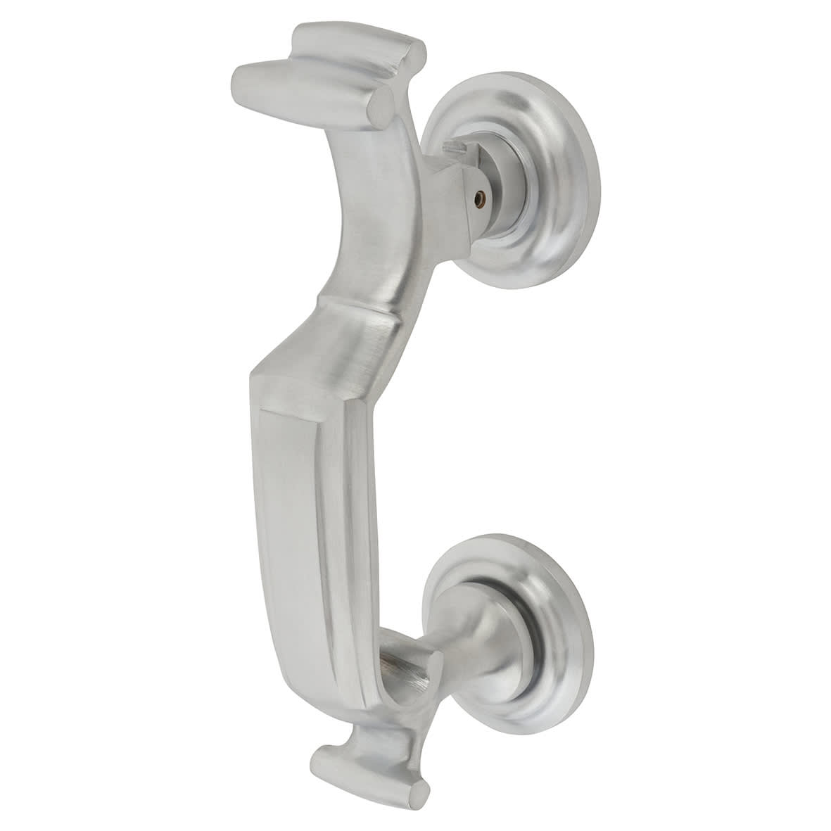 Marcus Doctor Door Knocker - Satin Chrome - 192 x 43mm