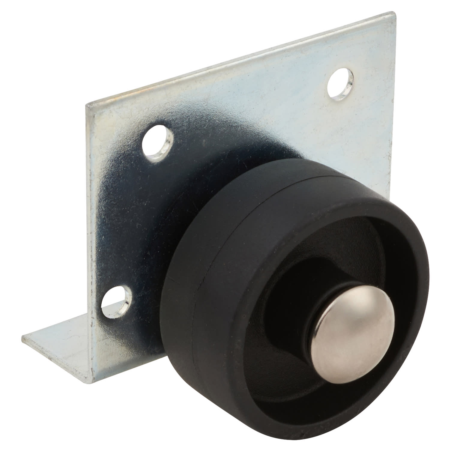 Furniture Castor - Fixed - Side Mount - 20kg Max Weight - 40mm Diameter - Black