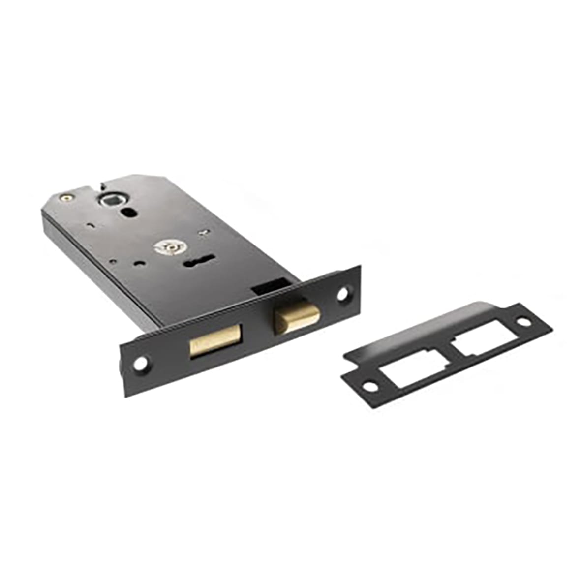 Horizontal Bolt Through 3 Lever Sashlock - 149mm Case - 127mm Backset - Matt Black