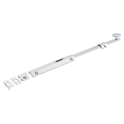 Extra Long French Door Bolt/Flat Section Bolt - 355 x 36mm - Polished Chrome