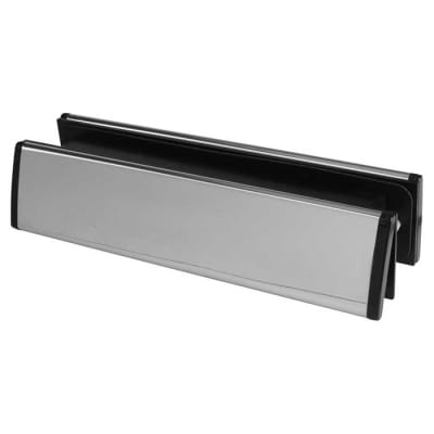 Letter Plate - 300 x 70mm - 40-80mm Door Thickness - Polished Chrome