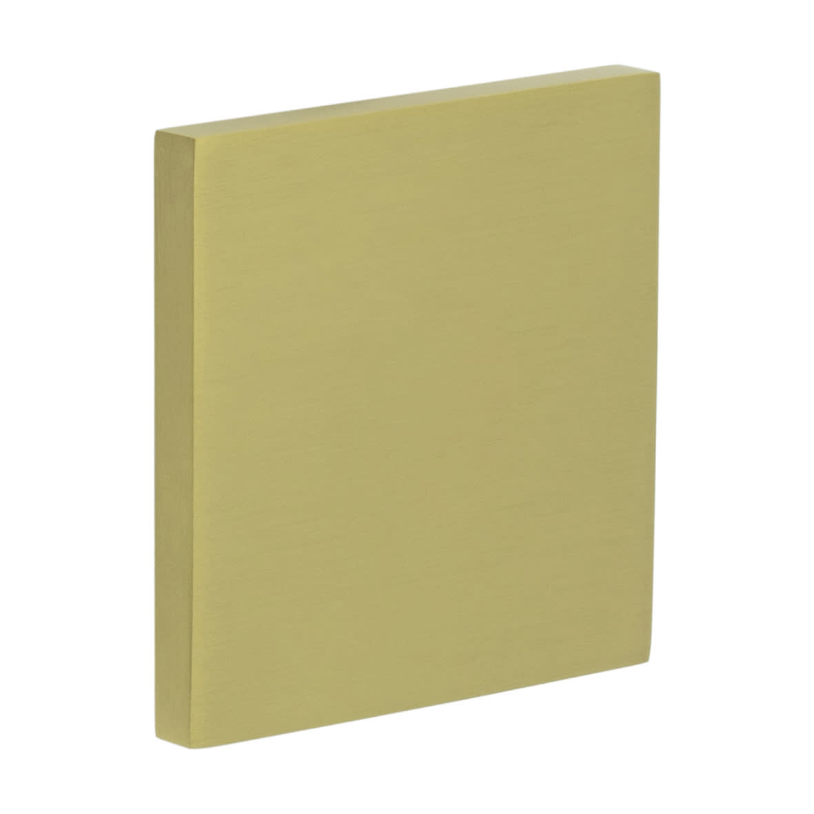 Square Escutcheon - 54 x 54mm - Blank - Satin Brass