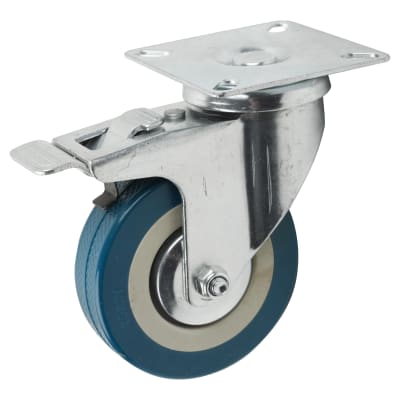 Castor - Swivel Braked - 45kg Max Weight - 75mm Diameter - Grey