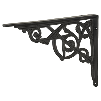 Vine Shelf Bracket - 245 x 195mm - Black