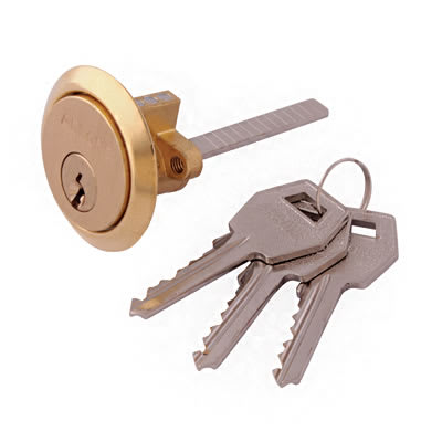 Replacement Rim Cylinder - Polished Brass