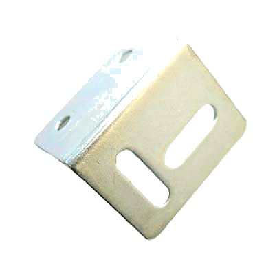 Strong Pattern Angled Table Stretcher Plate - 38 x 25 x 25mm - Self Colour Steel - Pack of 10