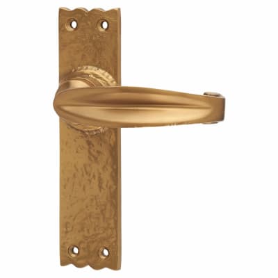 Antique Bronze Tudor Latch Door Handles - 152 x 38mm