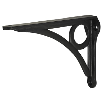 Circle Shelf Bracket - 145 x 105mm - Black