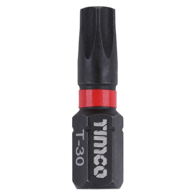 X6 Impact Driver Bits - Torx - T30 - 25mm Length - Pack of 10