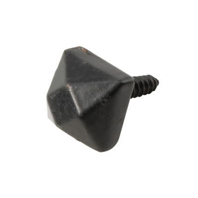 Door Stud - 15 x 15mm - Antique Black Iron - Pack of 10