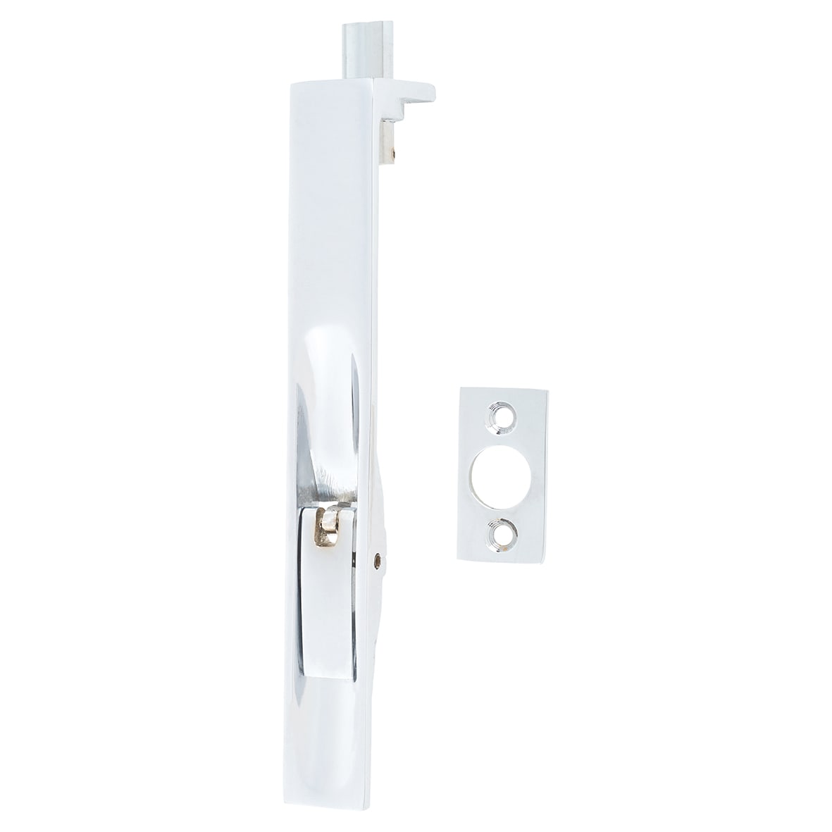 Lever Action Flush Bolt - 150 x 19mm - Polished Chrome