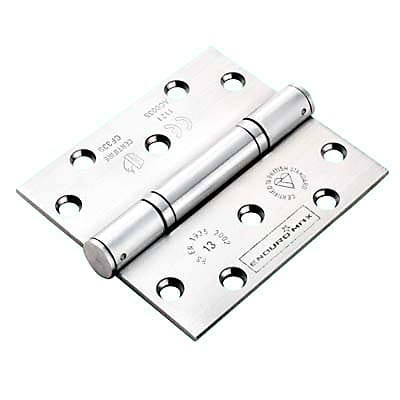 Triple Knuckle Thrust Grade 13 Butt Fire Door Hinge - 100 x 89 x 3mm - 304 Stainless - Pair