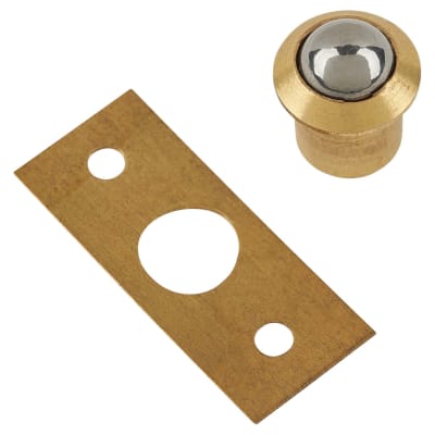 Bales Roller Ball Catch - 13 x 16mm - Polished Brass - Pack of 10