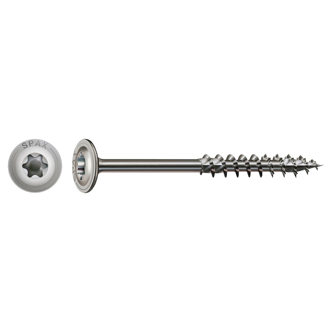 T-Star Plus Torx Washer Head Wood Screws - 8.0 x 280mm - A2 Stainless Steel - Pack of 50