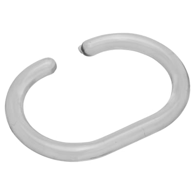 Shower Curtain Rings - C Ring Type - Clear - Pack of 12
