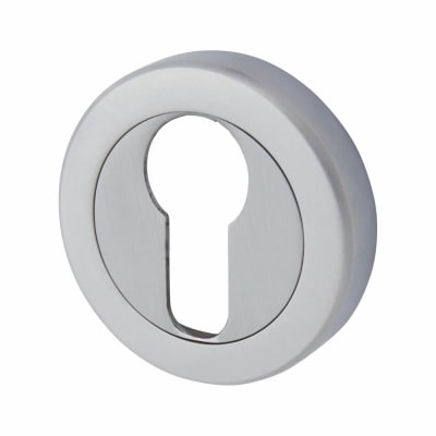 Escutcheon - 48mm Diameter - Euro - Satin Chrome