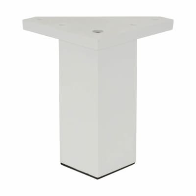 Square Cabinet Furniture Leg - 40 x 80mm - White