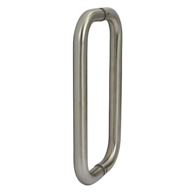 Satin Stainless Steel 19mm D-Bar Door Pull Handles - Back to Back - 305mm Centres
