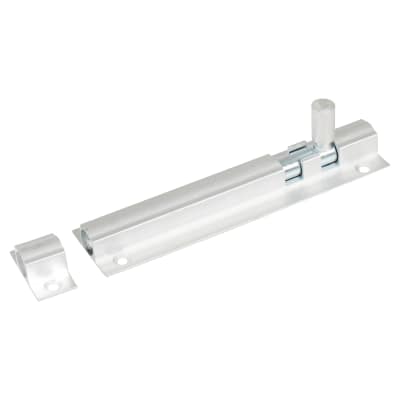 Brushed Aluminium Straight Barrel Bolt - 102 x 25mm