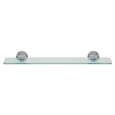 Westminster Glass Shelf - 500 x 115mm - Polished Chrome