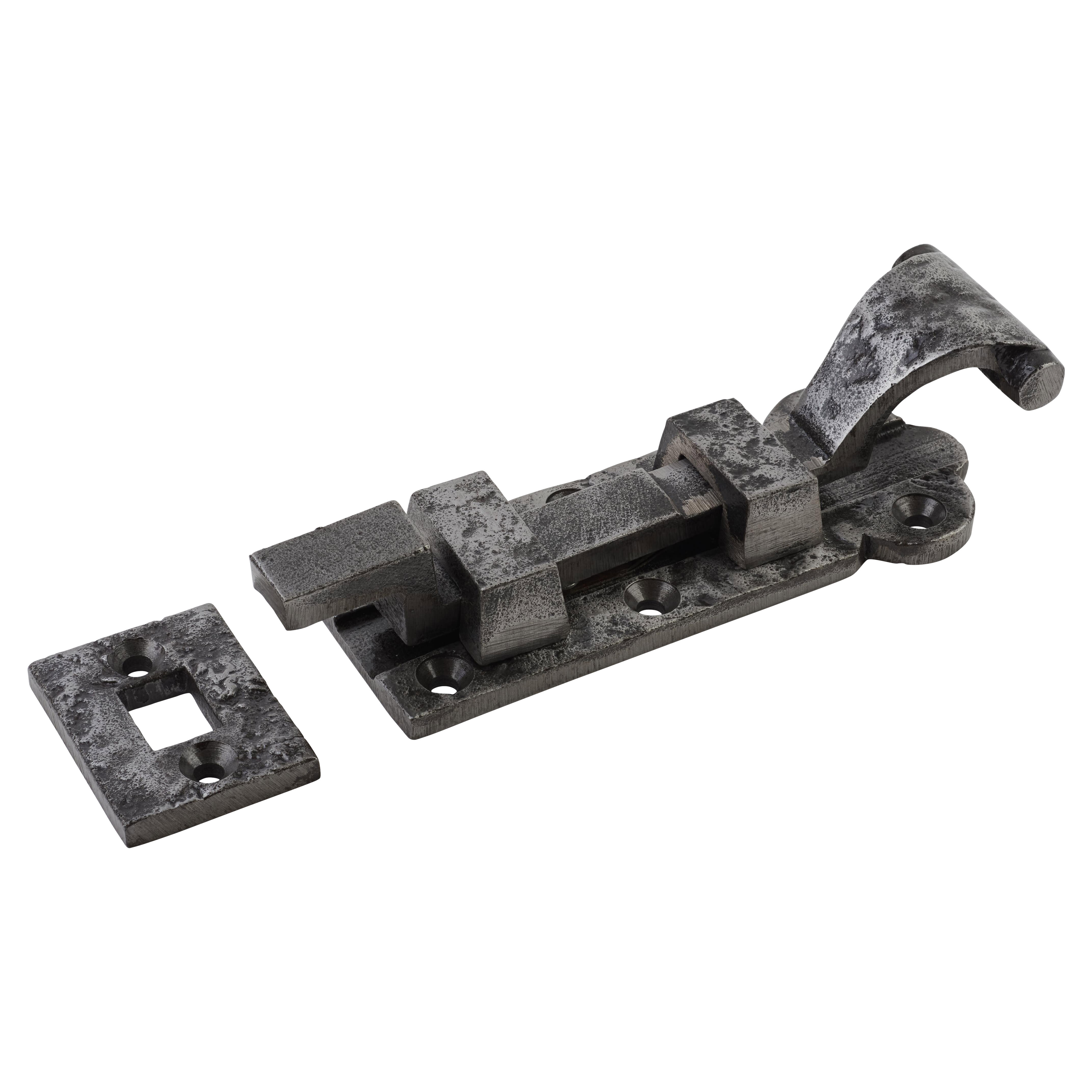 Polished Iron Necked Barrel Bolt - Blacksmith Range - 102 x 35mm