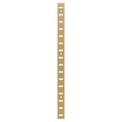 Flat Bookcase Strip - 1829 x 19mm - Polished Solid Brass