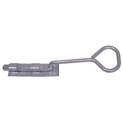 Monkey Tail Gate Bolt - Bow Handle - 450mm Length - Galvanised