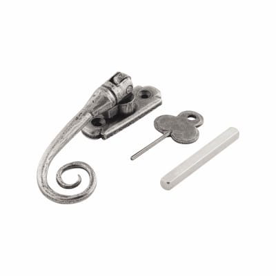 Monkey Tail Espagnolette Casement Window Handle - Right Hand - Pewter