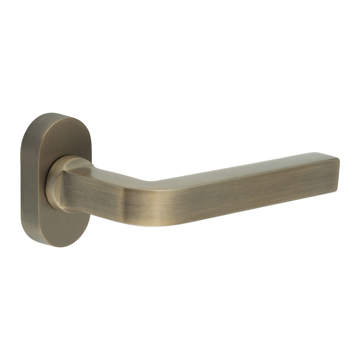 Antique Brass uPVC Multipoint Door Handles on Oval Rose - CR-104 Range