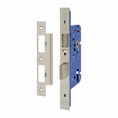 Architectural DIN Euro Escape Sashlock - 85mm Case - 60mm Backset - Satin Stainless Steel