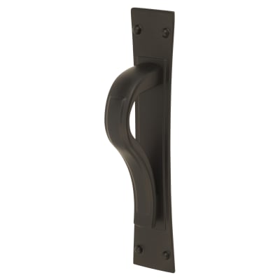 Titan Georgian Latch Cabinet Pull Handle on Backplate - 64mm Centres - Matt Black