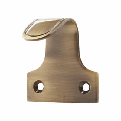 Quality Sash Window Finger Lift - 50 x 35mm - Antique Brass