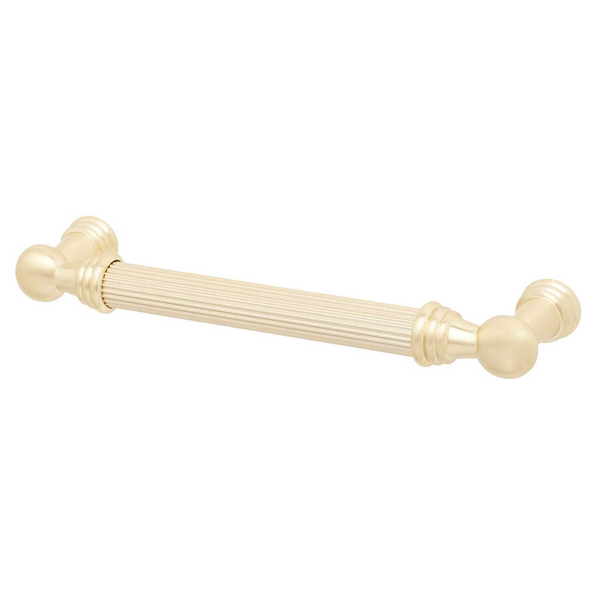 Whitby Lines 10mm T-Bar Cabinet Pull Handle - 128mm Centres - Satin Brass
