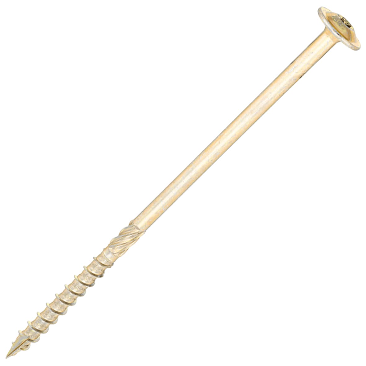 Timber Frame Screws Wafer Head - 6.7 x 150mm - Yellow Zinc - Pack of 50