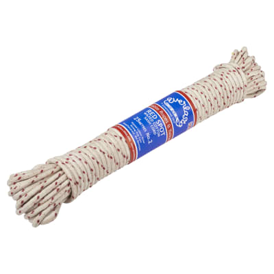 No.2 Red Spot Waxed Cotton Sash Window Cord - 6mm Diameter - 25m Knot