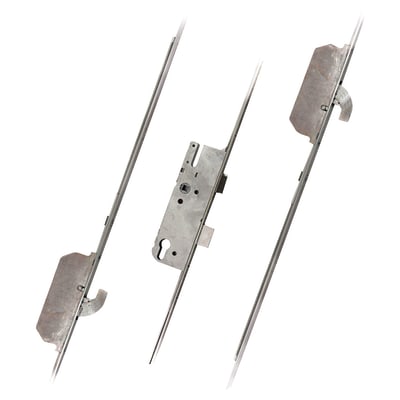 3 Point Multipoint Door Lock - 2 Hook - 45mm Backset - 92mm c/c