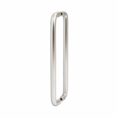 Satin Aluminium 19mm D-Bar Door Pull Handles - Back to Back - 425mm Centres