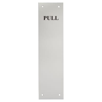 Aluminium Finger Plate - Pull - 300 x 75 x 1.5mm - Satin Anodised