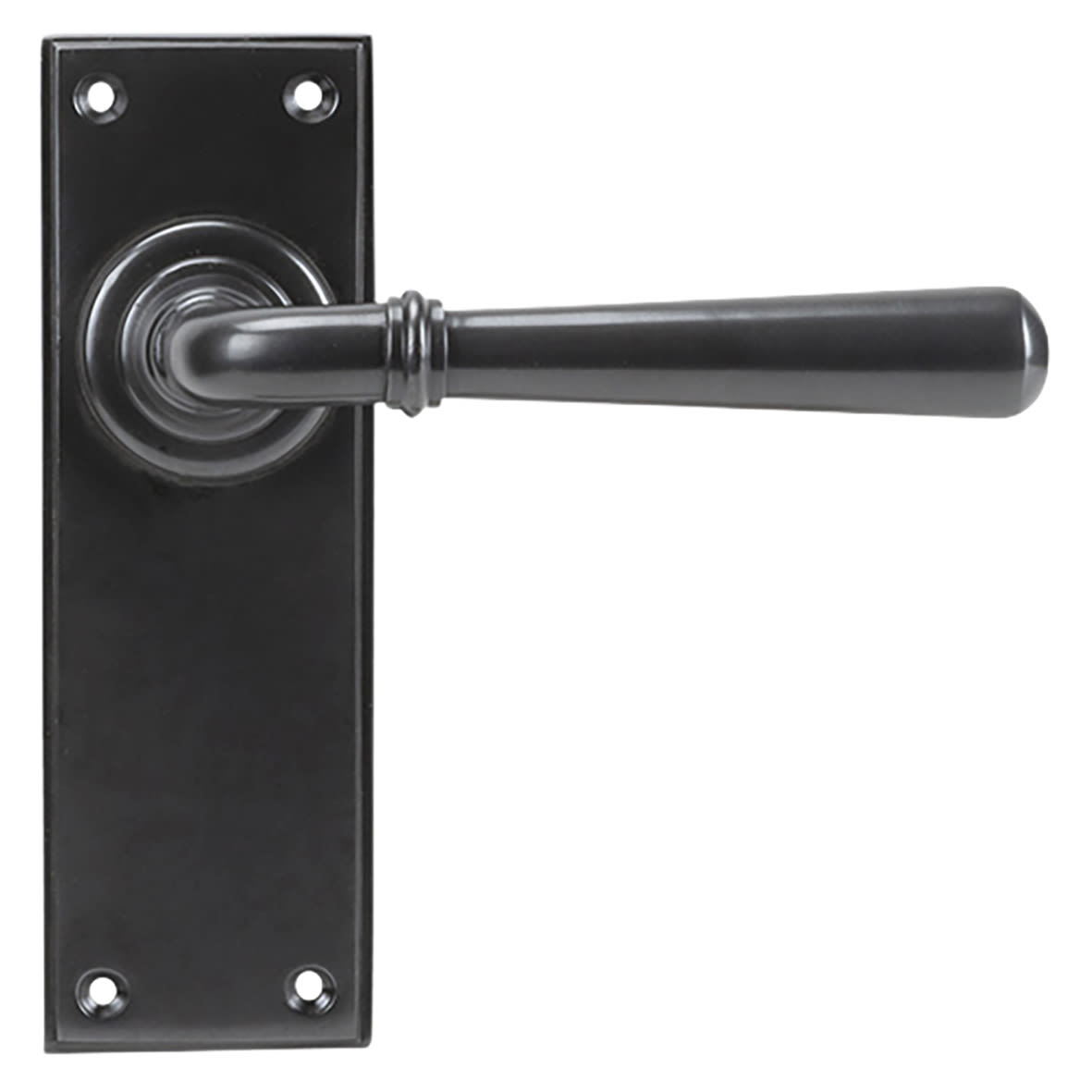 Aged Bronze Latch Door Handles - Newbury Range - 152 x 50mm