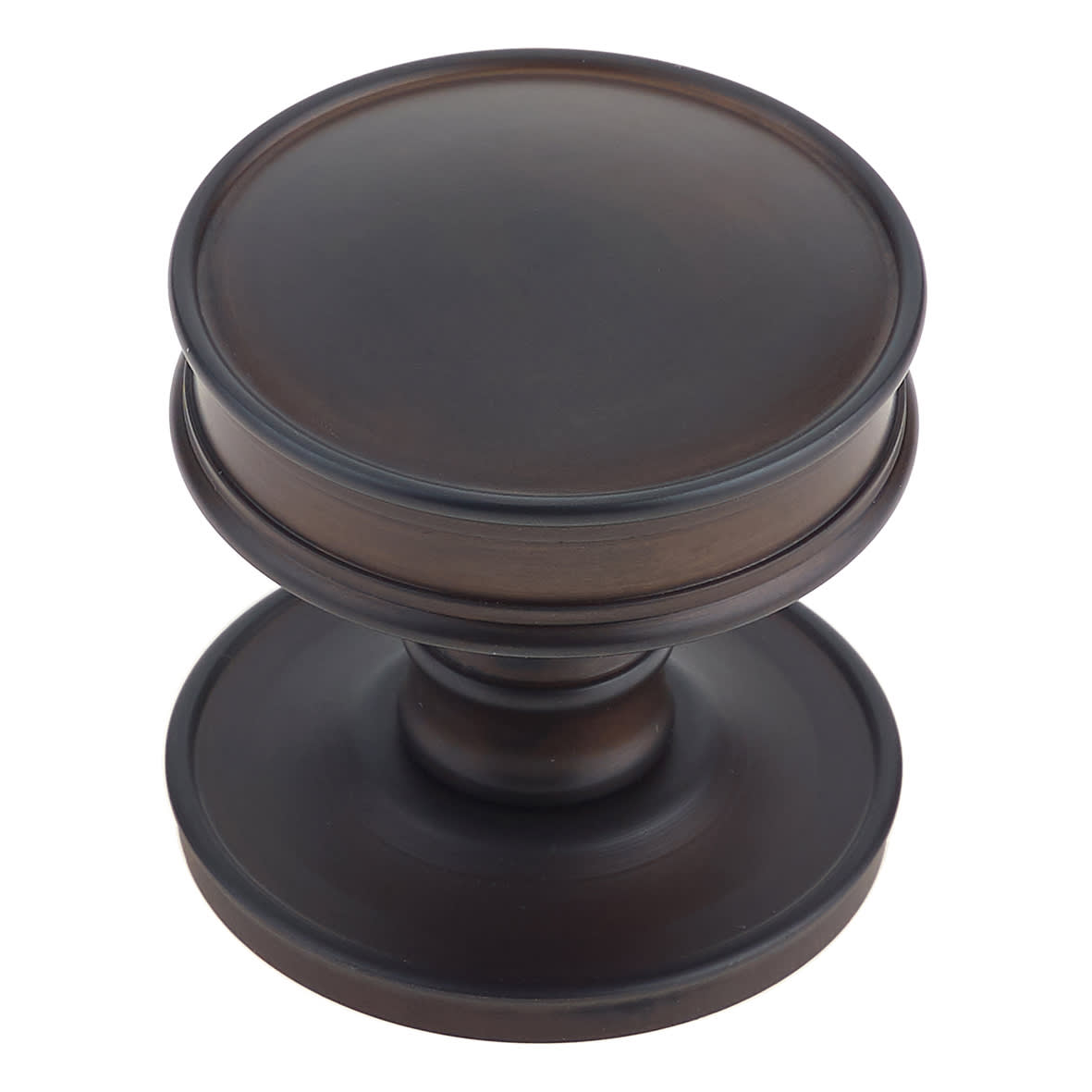 Dark Bronze Ringed Mortice Door Knob - 65mm Rose Diameter - Berkeley Range