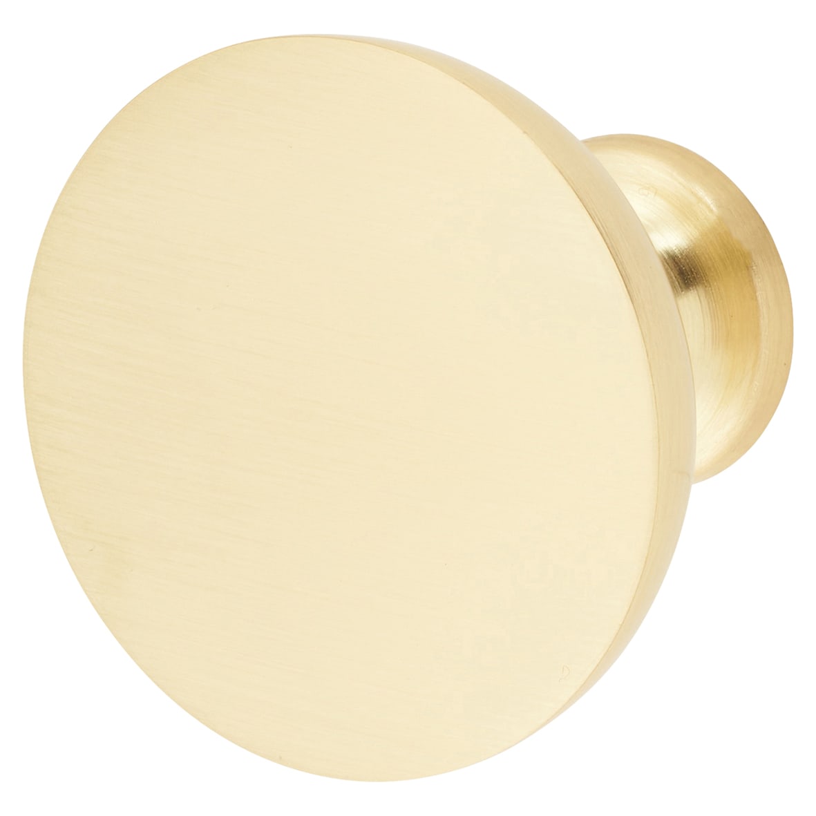 Crofts & Assinder Dorchester Round Cabinet Knob - 38mm Diameter - Brushed Satin Brass