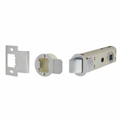 FastLatch Push-Fit Bolt Through Tubular Latch - 73mm Case - 57mm Backset - Round - Polished Chrome