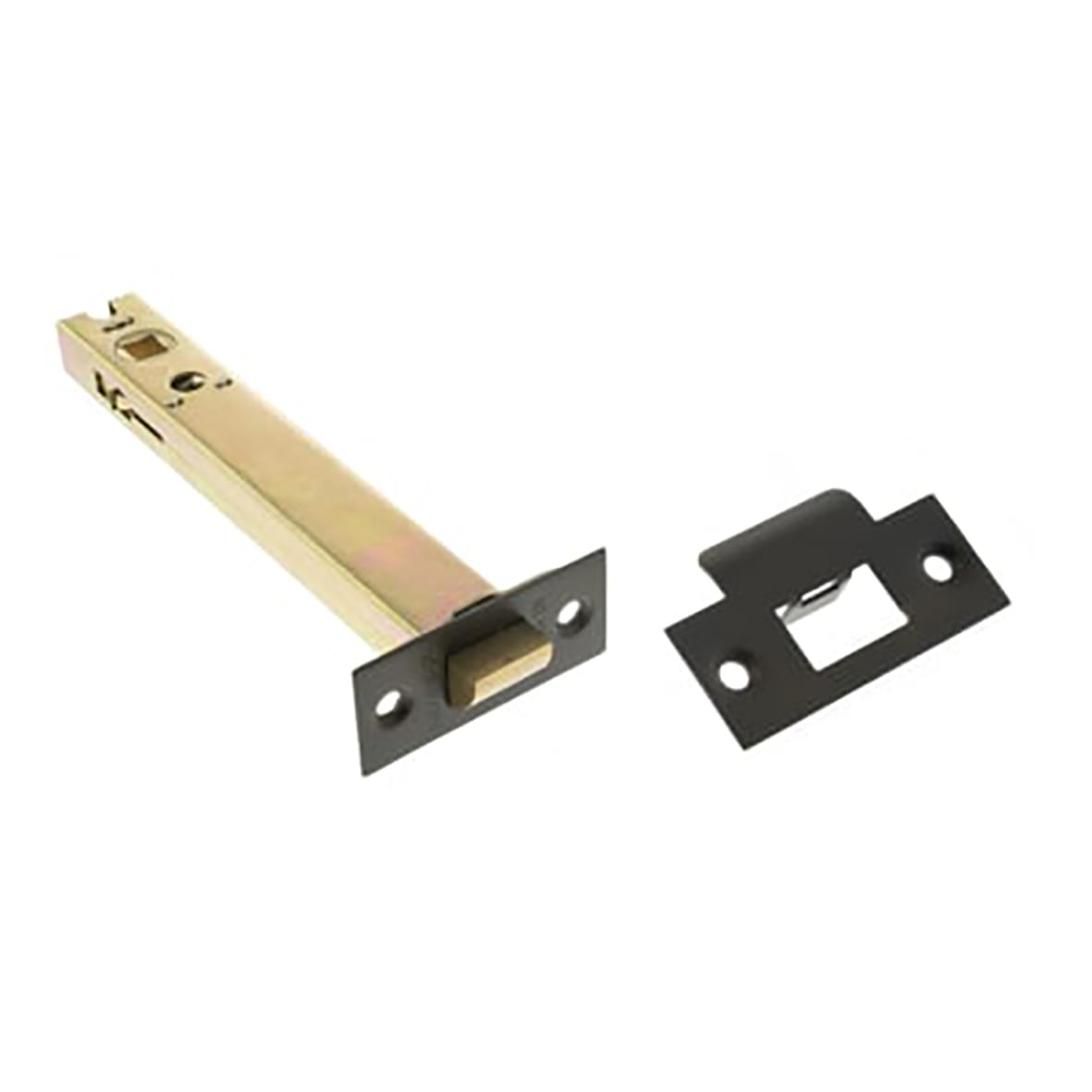 Heavy Duty Tubular Latch - 150mm Case - 125mm Backset - Square - Urban Dark Bronze