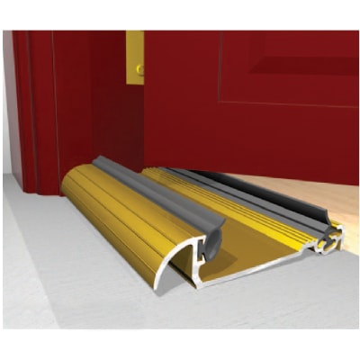 Low Height Macclex Threshold - 914mm Length - Thick Inward Opening Doors - Gold Anodised