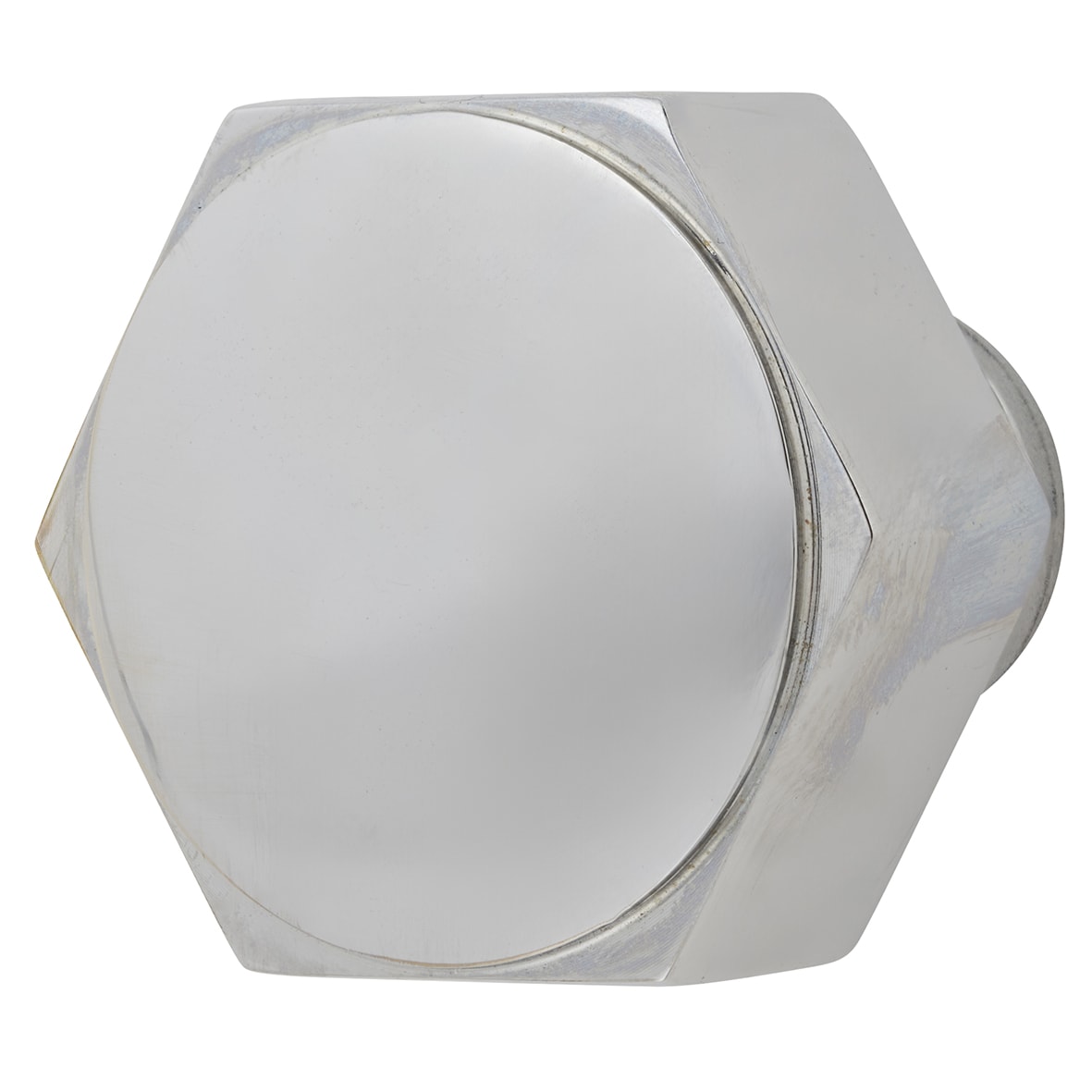 Vesper Hex Cabinet Knob - 40mm Diameter - Polished Chrome
