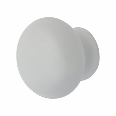 Ceramic/Porcelain Round Cabinet Knob - 40mm Diameter - White