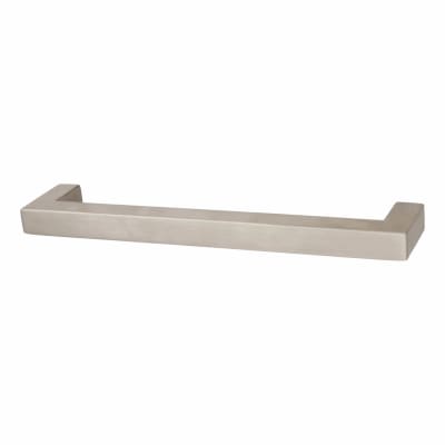 14mm Square D-Bar Cabinet Pull Handle - 160mm Centres - Satin Stainless Steel