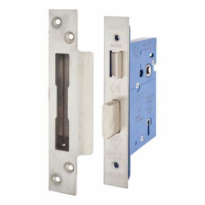 Bolt Through 5 Lever Sashlock - 78mm Case - 57mm Backset - Satin Stainless Steel