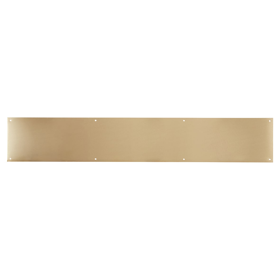 Solid Brass Kick Plate - 900 x 150 x 1.2mm - 8 Screw Holes - Satin